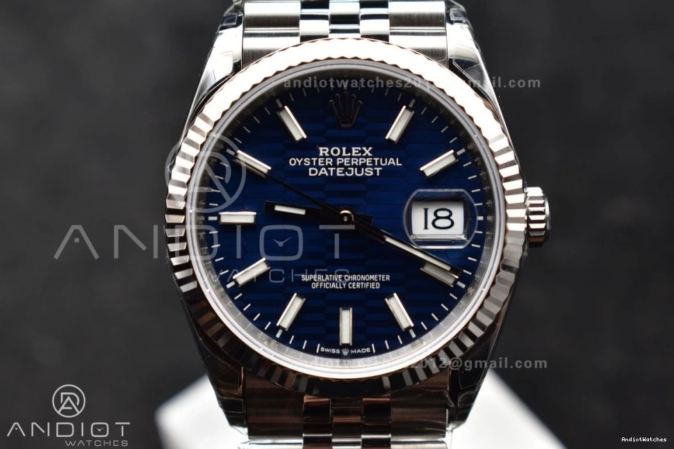 Checked Edition SS 1:1 36mm VS 583 904L Dial Bracelet on DateJust VSF Blue Best Jubilee 126234 EasyMatch 1225